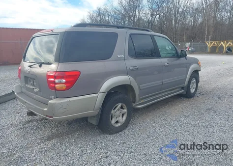 2002 Toyota Sequoia Sr5 V8 z USA, uszkodzony, nr VIN 5TDZT34A22S092165